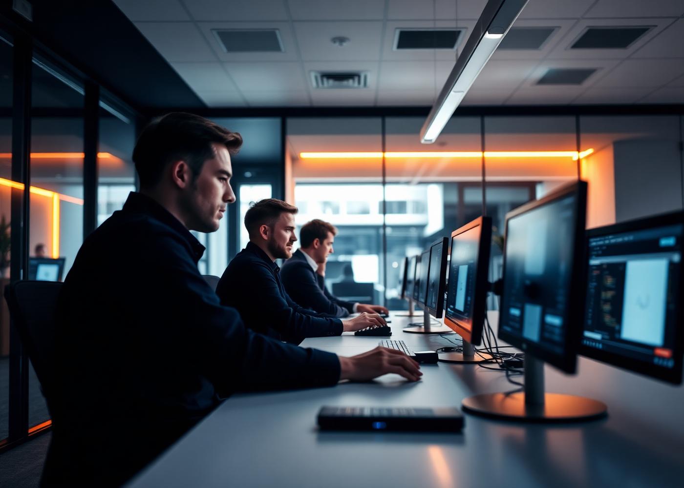 HORIZON engineers working in a modern technology office — placeholder imagery